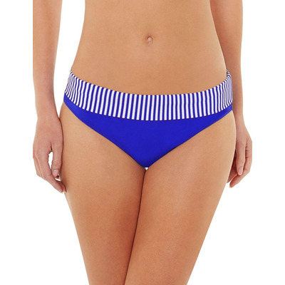 Lepel Riviera Fold Top Bikini Brief - Blue/White