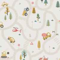 Roundabout Road Wallpaper Cream / Multi Holden 14080