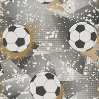 Football Frenzy Wallpaper Grey / Gold Holden 14090