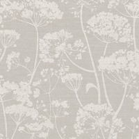 Cow Parsley Wallpaper Grey Grandeco 204902