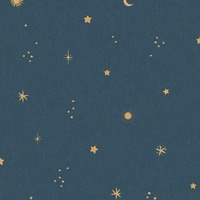 Dudley Night Sky Textured Vinyl Wallpaper Navy Blue Grandeco LD3615