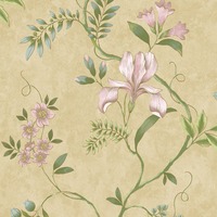 Dancing Iris Wallpaper Honey Rasch 100104