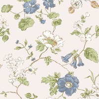 Laura Ashley Pennywell Grove Wallpaper Chalk Blue 143338