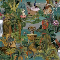Animal Beach Party Wallpaper Multi Holden 14350