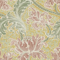 Laurence Llewelyn-Bowen Morris Major Floral Wallpaper Yellow LB25141
