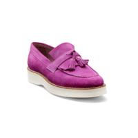 Abbie – Fuchsia Suede, 10 / D / Rubber Sole