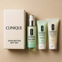 Clinique Even Better Gift Set 30ml Perfecting Serum + 30ml Moisturizing Gel Cream + 30ml Exfoliating Jelly-30ml