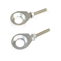 Image of Pit Bike Chain Adjusters - 12mm - Silver