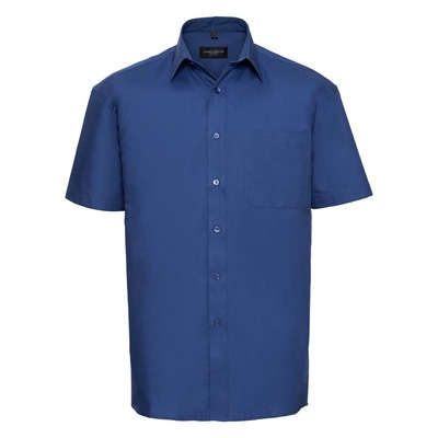 Russell 937M Short sleeve 100% cotton poplin shirt