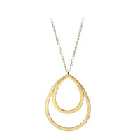Image of DOUBLE DROP NECKLACE - GOLD