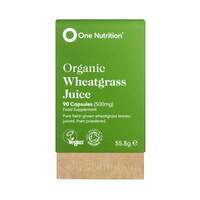 Image of One Nutrition Organic Wheatgrass Juice - 90 x 500mg Capsules