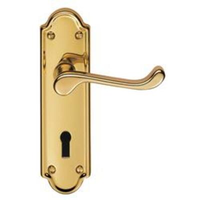 ASHTEAD Lever On Plate Furniture  - Lever Latch Short Plate