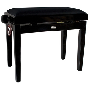 Tiger Pst14 Piano Stool Height Adjustable Wooden Piano Bench In Black
