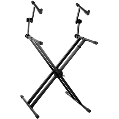 Image of Tiger 2 Tier Double Braced X Frame Keyboard Stand