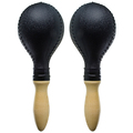 Click to view product details and reviews for Tiger Plastic Maracas With Wooden Handles Large Black.