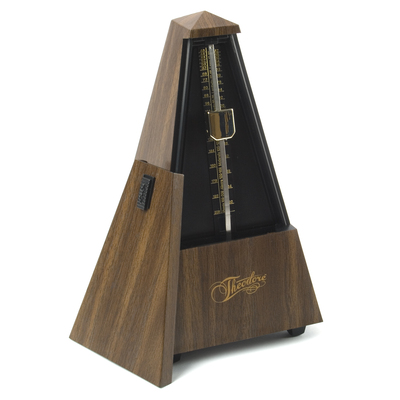 Image of Theodore MET21-WD Mechanical Metronome - Classic Wood Effect Pyramid