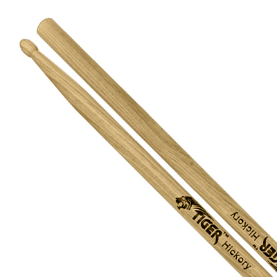 Image of Tiger 5A Hickory Wood Tip Drumsticks - Pair