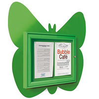 Image of Fun Poster Case Butterfly 2xA4 Green