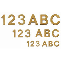 Image of Bi-Office Characters Numbers Gold