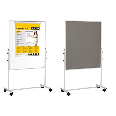 Bi-Office Duo Mobile Easel 1200 x 700mm