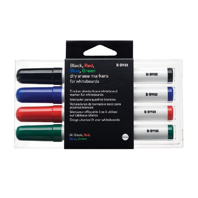 Bi-Office Drywipe Markers Assorted