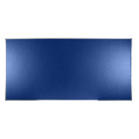 Image of Boards Direct Felt Noticeboard Aluminium Frame 2400 x 1200mm BLUE