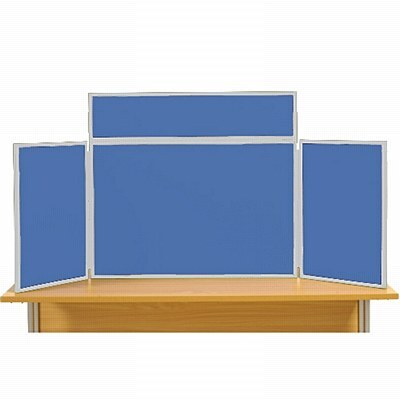 Midi Desk Top Display Stand Grey Frame/Blueberry Fabric