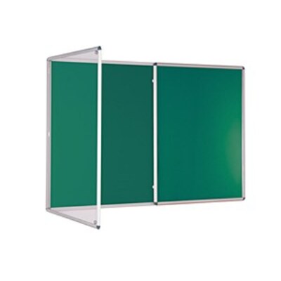 Internal Felt Tamperproof Noticeboard 1800x1200mm Green