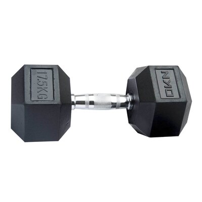 Image of DKN 17.5 kg Rubber Hex Dumbbell