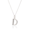 This Is Me 'D' Alphabet Necklace - Silver