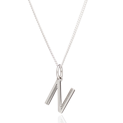 This Is Me 'N' Alphabet Necklace - Silver