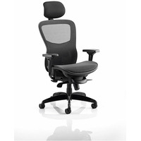 Image of Stealth Shadow II Posture Chair with Headrest Mesh Back Mesh Seat