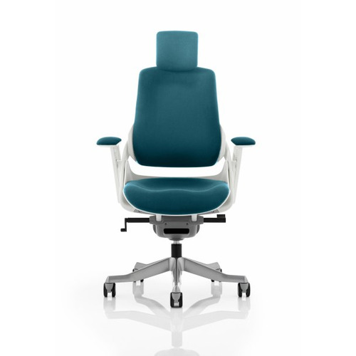 Zure Executive Chair Maringa Teal Fabric