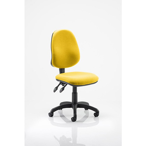 Eclipse 2 Lever Task Operator Chair Senna Yelllow fabric