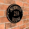 Image of Brass Oval House Sign 40.5 x 28cm