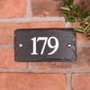 Image of Rustic Slate House Number with 3 digits