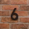 Image of 15cm Tall Laser Cut Acrylic House Number 6