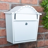 Image of London White Letterbox - not personalised