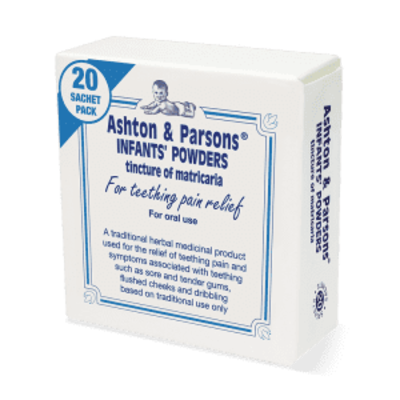 Ashton & Parsons Infant Teething Powder 20 Sachets - Pack of 3