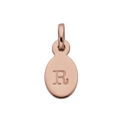 Bespoke Alphabet 'R' Charm - Rose Gold