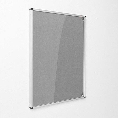 Eco-Colour Resist-a-Flame Tamperproof Noticeboard 1200 x 900mm GREY