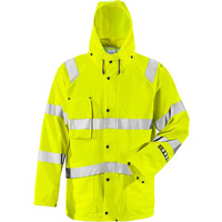 Image of Fristads Flame High Vis Yellow Rain Jacket 4845