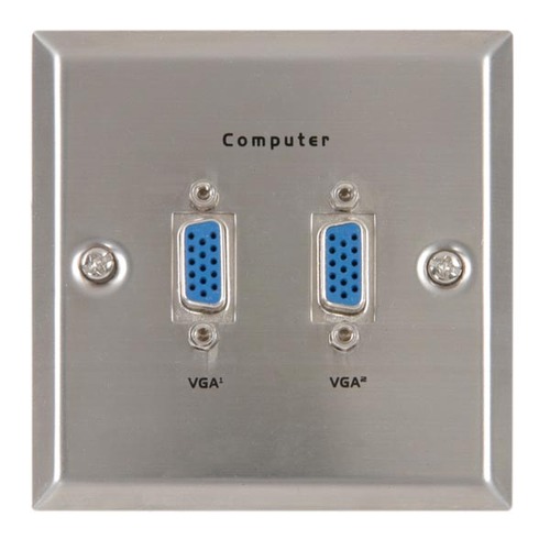 Dual VGA Wall Connector Plate