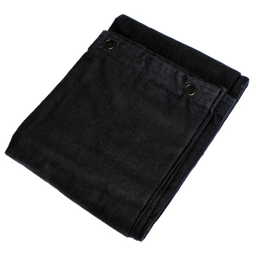 Molton Stage Backdrop with Eyelets - 3 x 3m Black