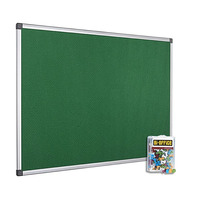 Image of Bi-Office 1200x900mm Green Felt Noticeboard and Pins