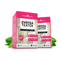 Image of EvoTea Teatox Detox Herbal Weight Loss Slimming Tea - 2 Pouches (60 Tea Bags)