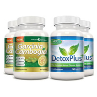 Image of Garcinia Cambogia Cleanse Combo 1000mg 60% HCA with Potassium and Calcium - 2 Month Supply