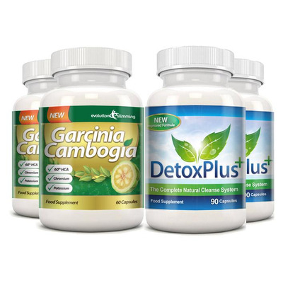 Garcinia Cambogia Cleanse Combo 1000mg 60% HCA with Potassium and Calcium - 2 Month Supply