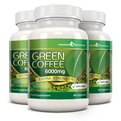 Green Coffee Bean Pure 6000mg with 20% CGA - 270 Capsules (3 Months)