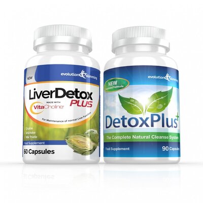 Liver Detox Plus Capsules & DetoxPlus Combo - 1 Month Supply
